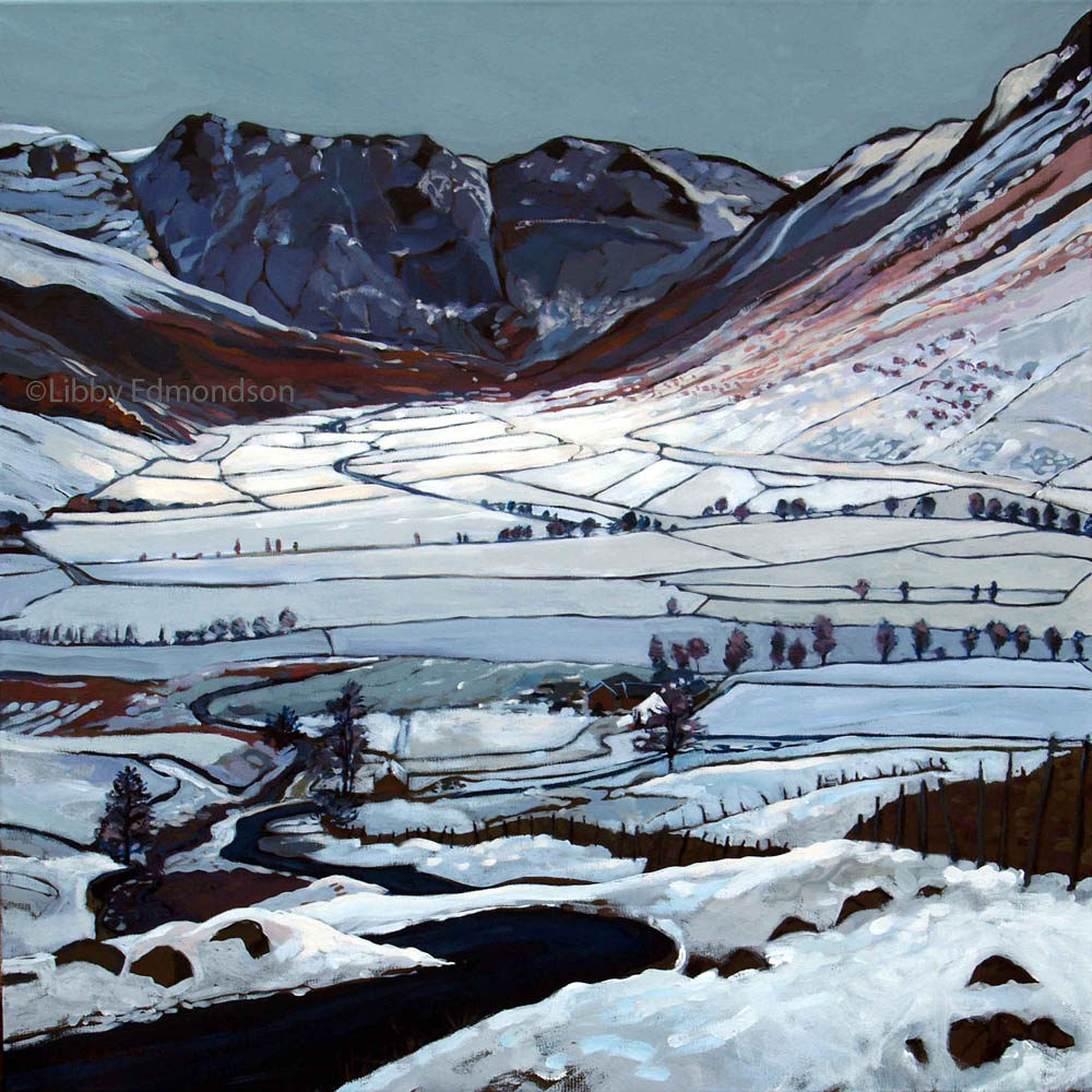 Libby Edmondson ‘A Dusting in Mickleden’ 2009 Limited Edition Print