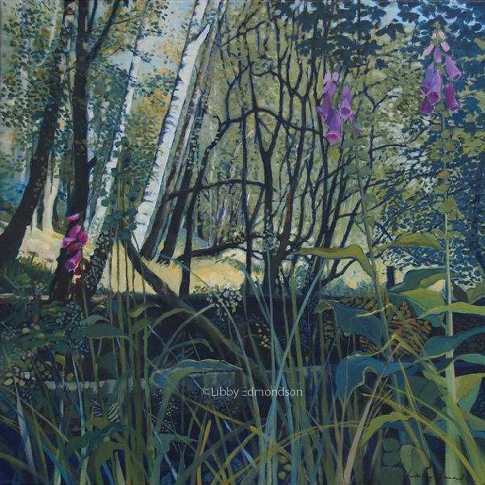 Libby Edmondson ‘Foxgloves in Tarn Howes Woods’ 2009 Limited Edition Print