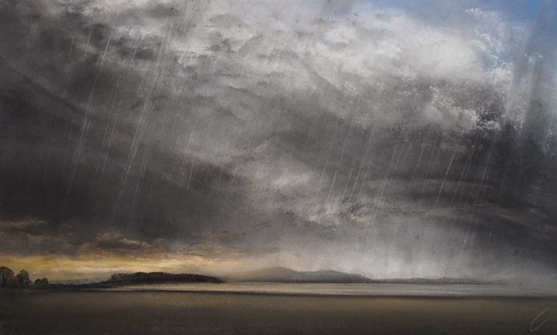 ‘Thorcast Revisited’ – Arnside Knott from Grange-over-Sands, Signed Limited Edition Print by Daniel Cooper