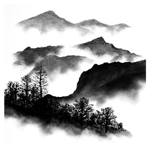 Old Man and Yewdale Crag from Tarn Hows, Cumbria, Signed Limited Edition Print by Daniel Cooper