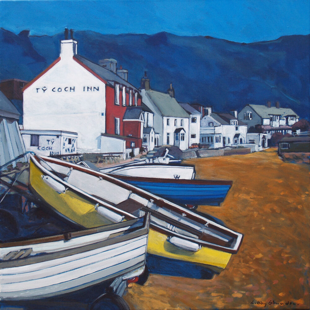 Libby Edmondson ‘The Yellow Boat’ Porthdinllaen, Limited Edition Print