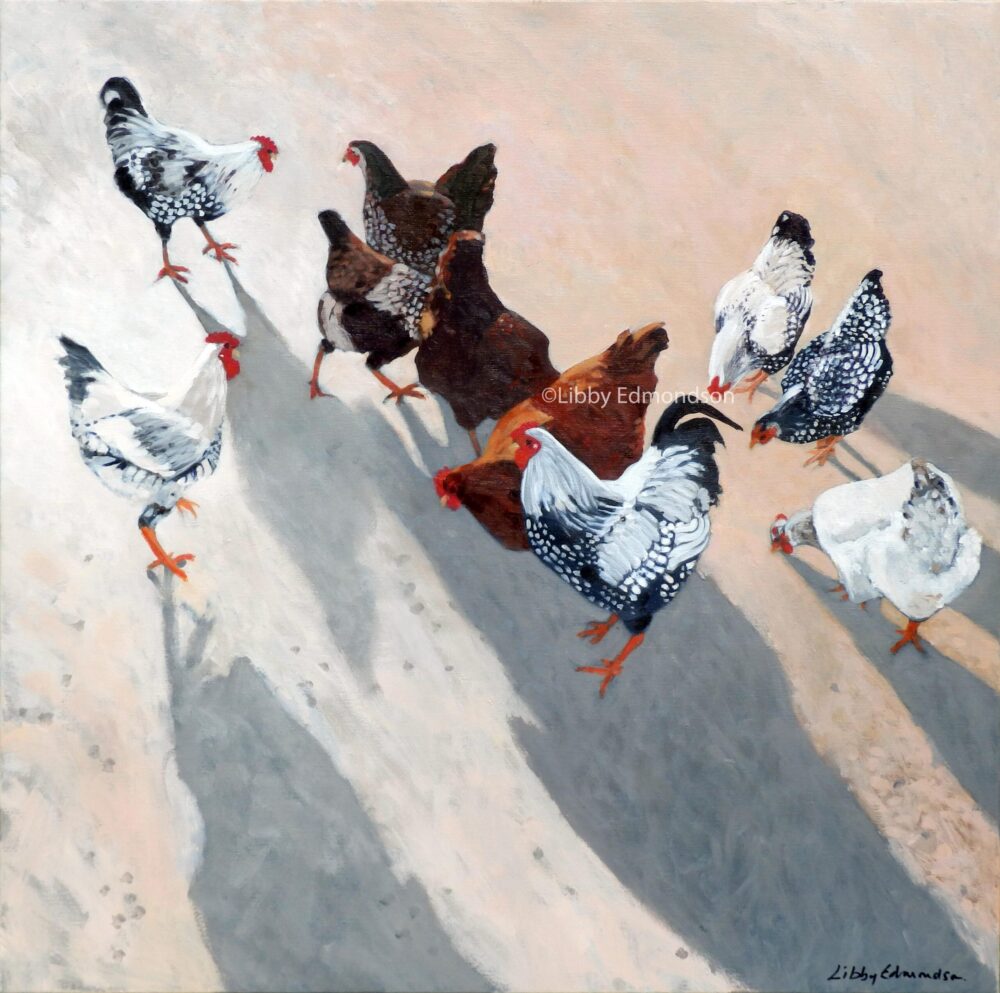 Libby Edmondson ‘Levens Hens ii’ Limited Edition Print
