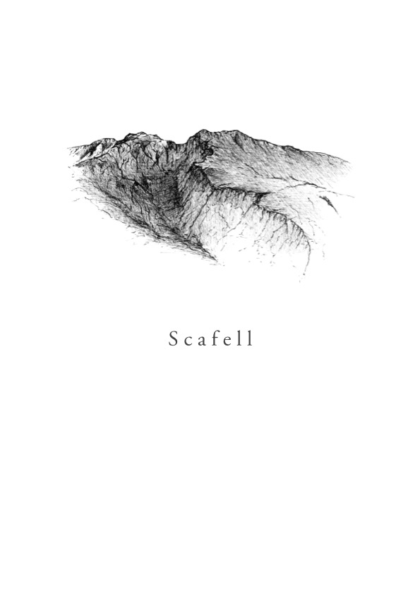 ‘Scafell’ Print by Feather and WIld